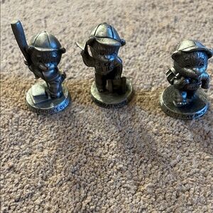 Avon Pewter 1983 Bear Figurines